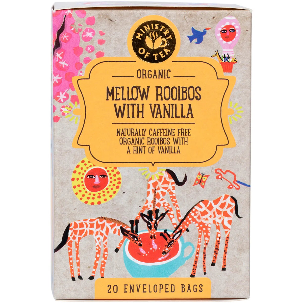 Ministry of Tea Organic Mellow Rooibos with Vanilla Tea Bags 20pk