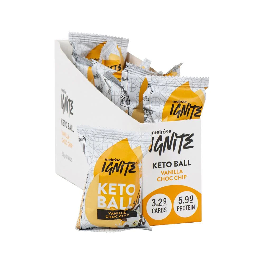 Melrose Ignite Keto Ball Vanilla Choc Chip 35g x 12