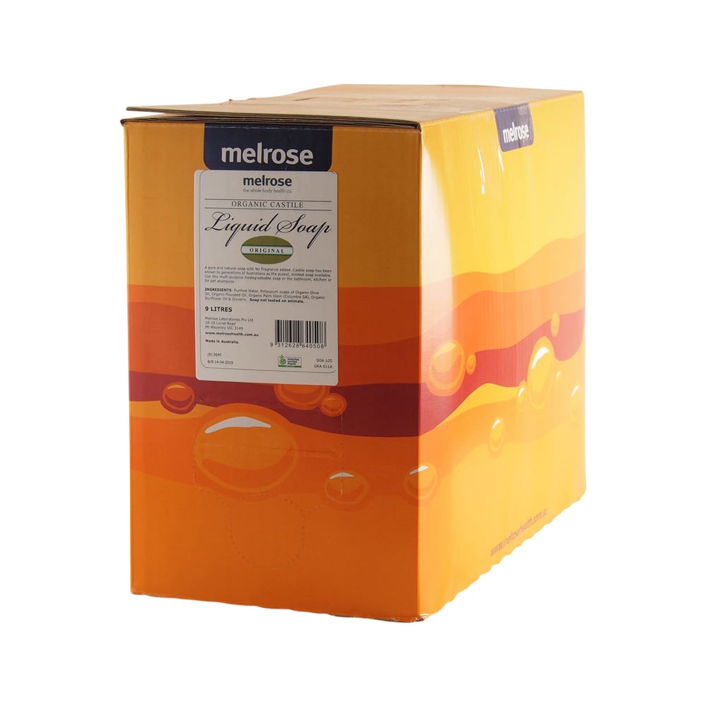 Melrose Organic Castile Liquid Soap Original 9L BULK