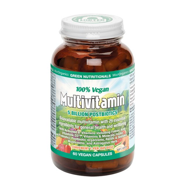 Green Nutritionals 100% Vegan Multivitamin 60 Vegan Capsules