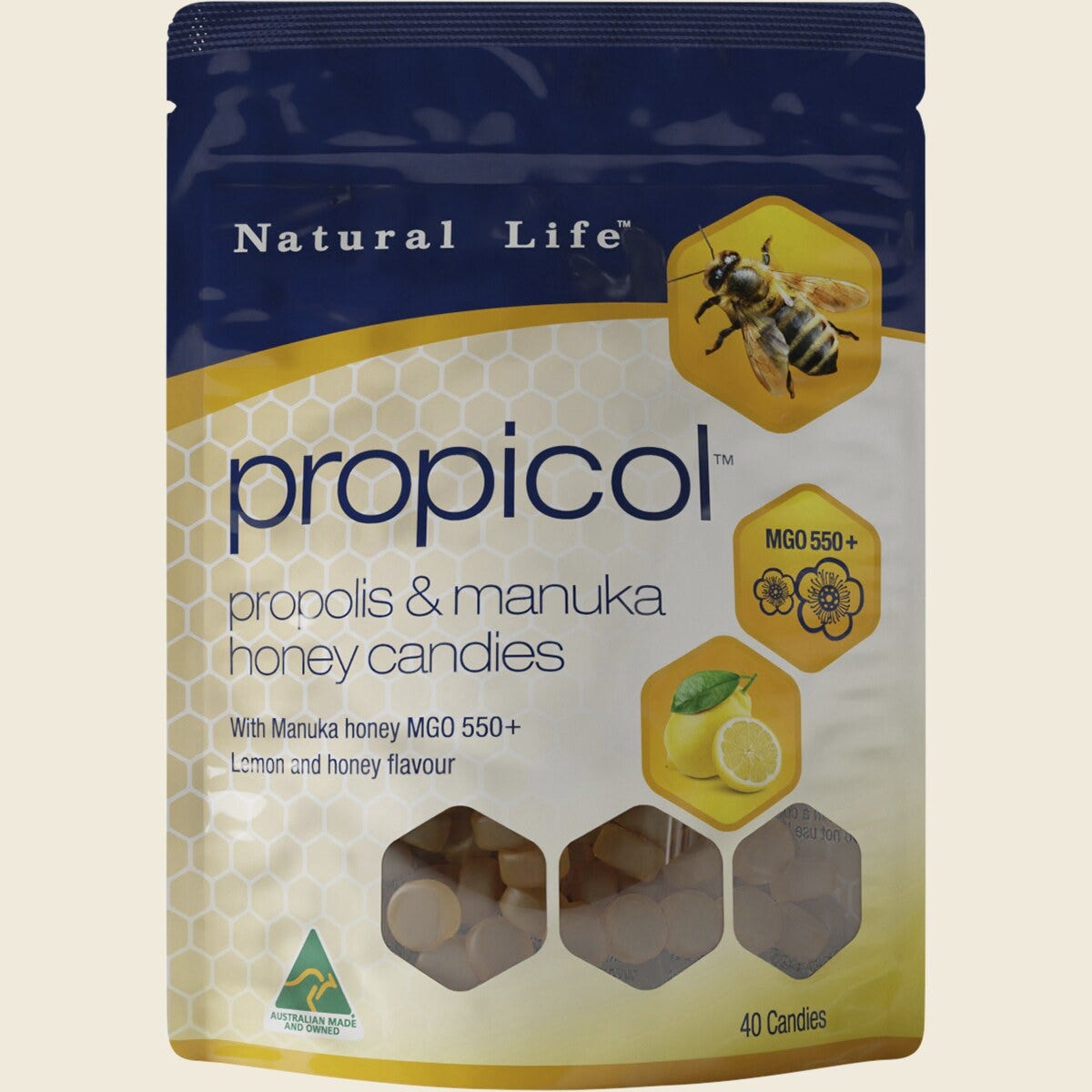 Natural Life Propicol Propolis & Manuka Honey Candies 40pcs