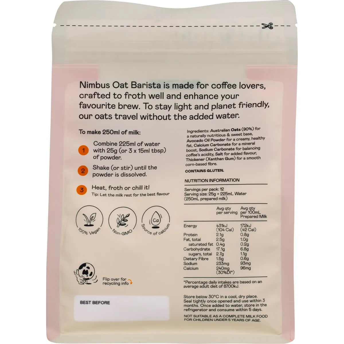 Nimbus Oat Barista Milk Powder