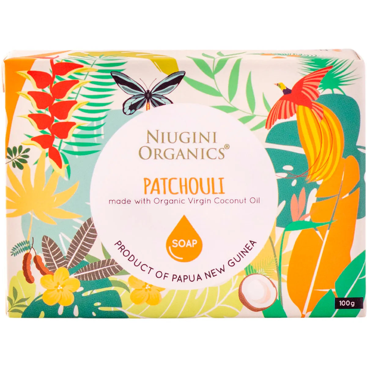 Niugini Organics Soap Coconut Oil & Patchouli 100g