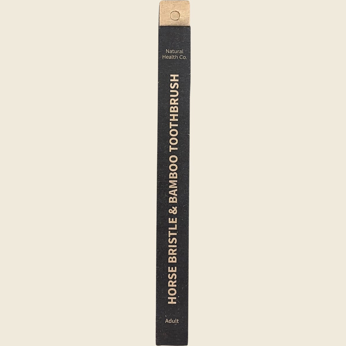 Natural Health Co Horse Bristle & Bamboo Toothbrush Adult Medium-Soft 1 Pack — left packaging view