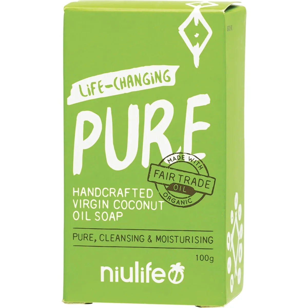 Niulife Organic Virgin Coconut Oil Soap - Pure (100g)