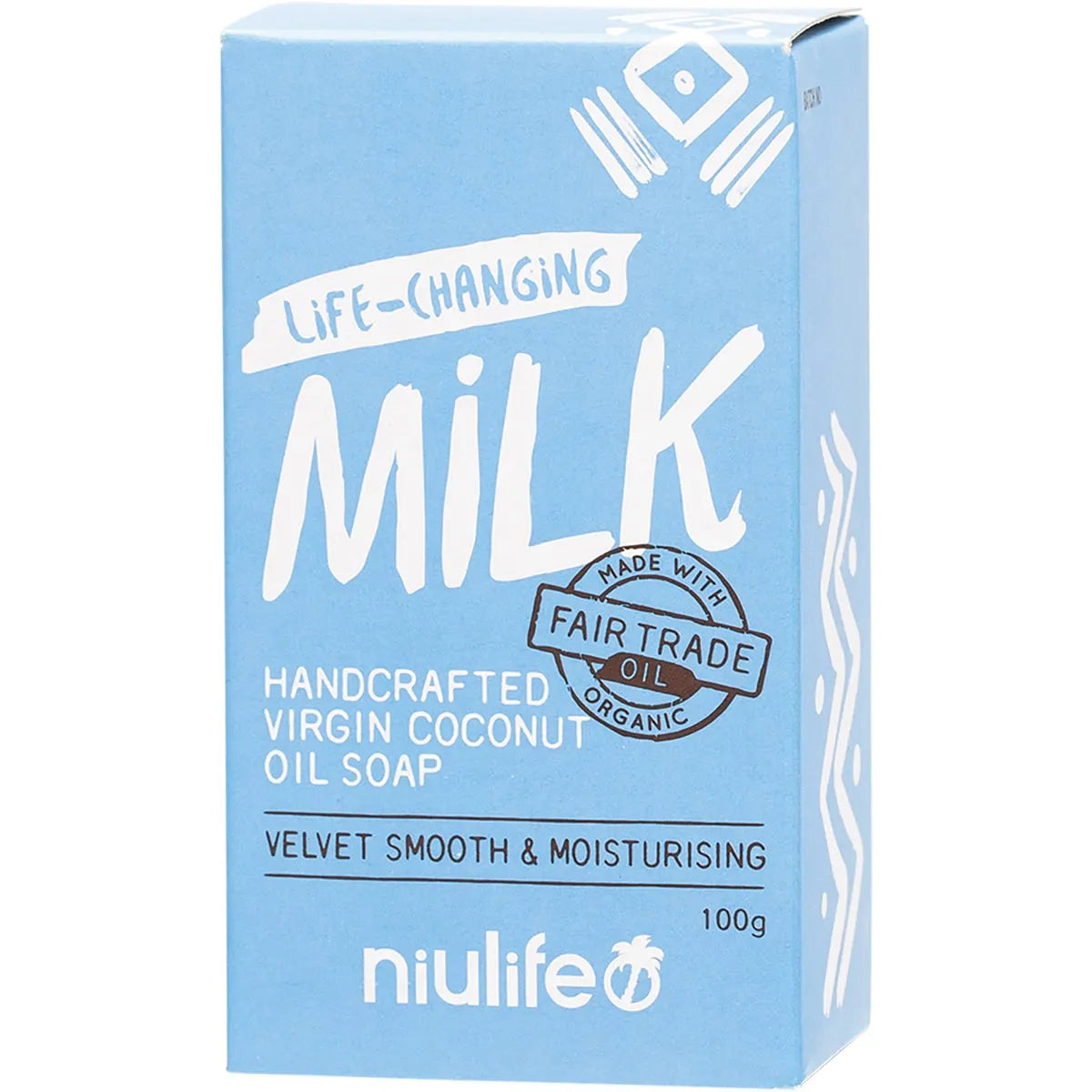 Niulife Organic Virgin Coconut Oil Soap - Milk (100g)