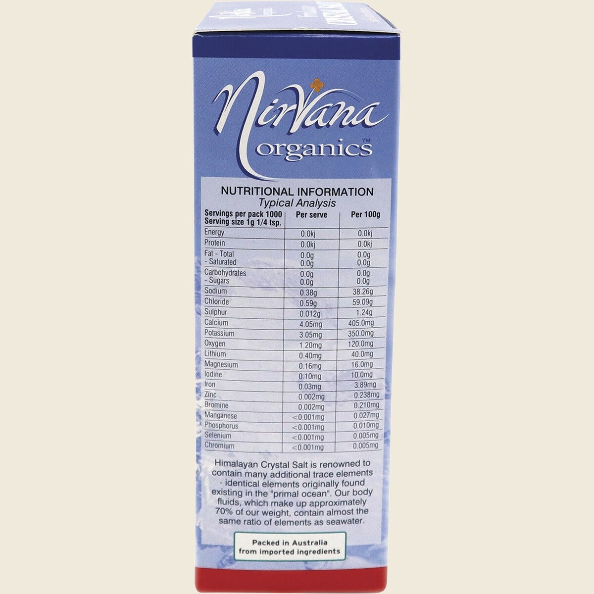 Nirvana Himalayan Salt Stone Ground (Granules) 1kg