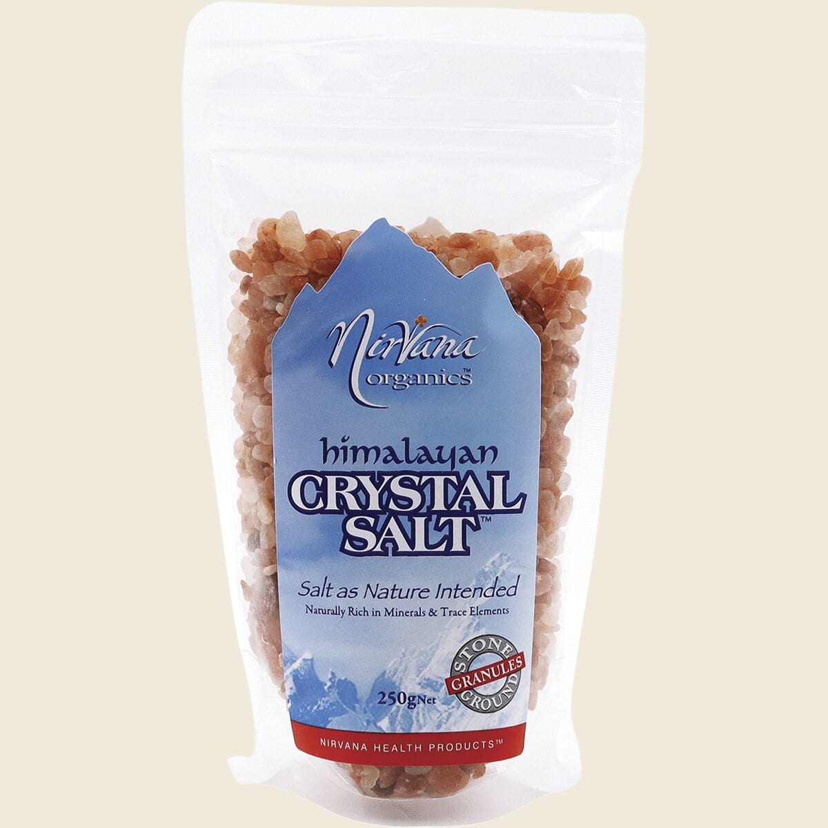 Nirvana Himalayan Salt Stone Ground (Granules) 250g