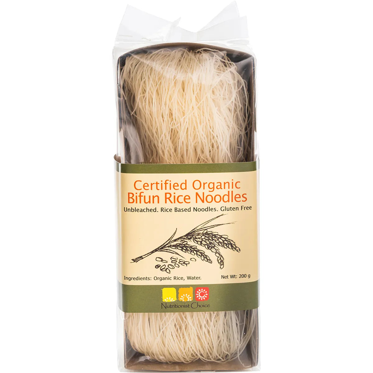 Nutritionist Choice Rice Bifun Organic Unbleached Noodle 200g