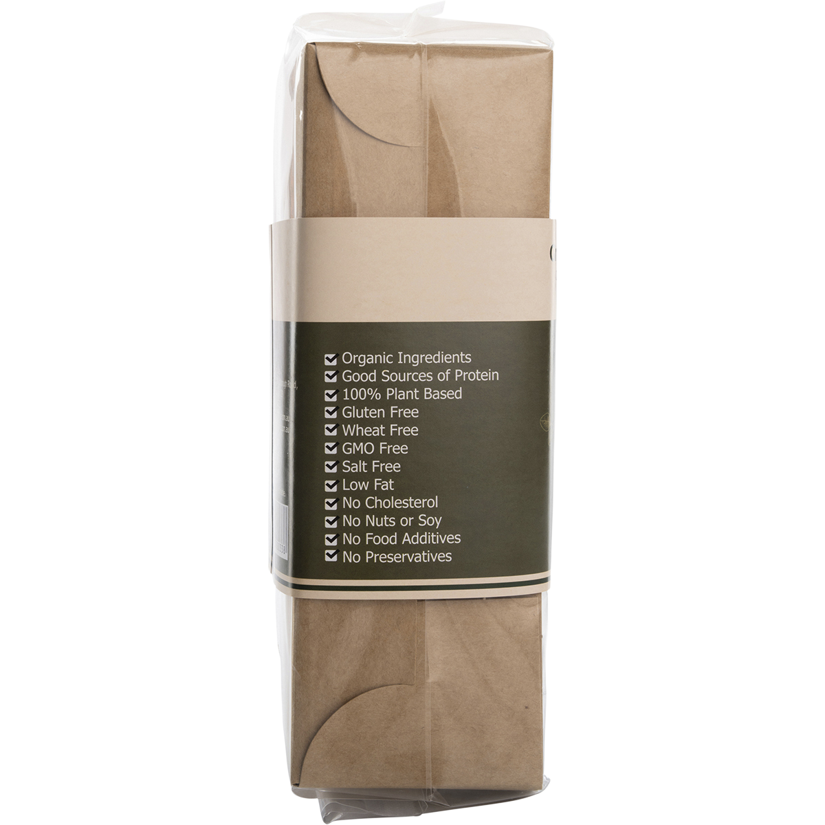 Nutritionist Choice Green Pea & Brown Rice Noodles 180g – left side packaging