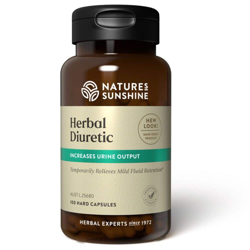 Natures Sunshine Herbal Diuretic 100 Caps Front