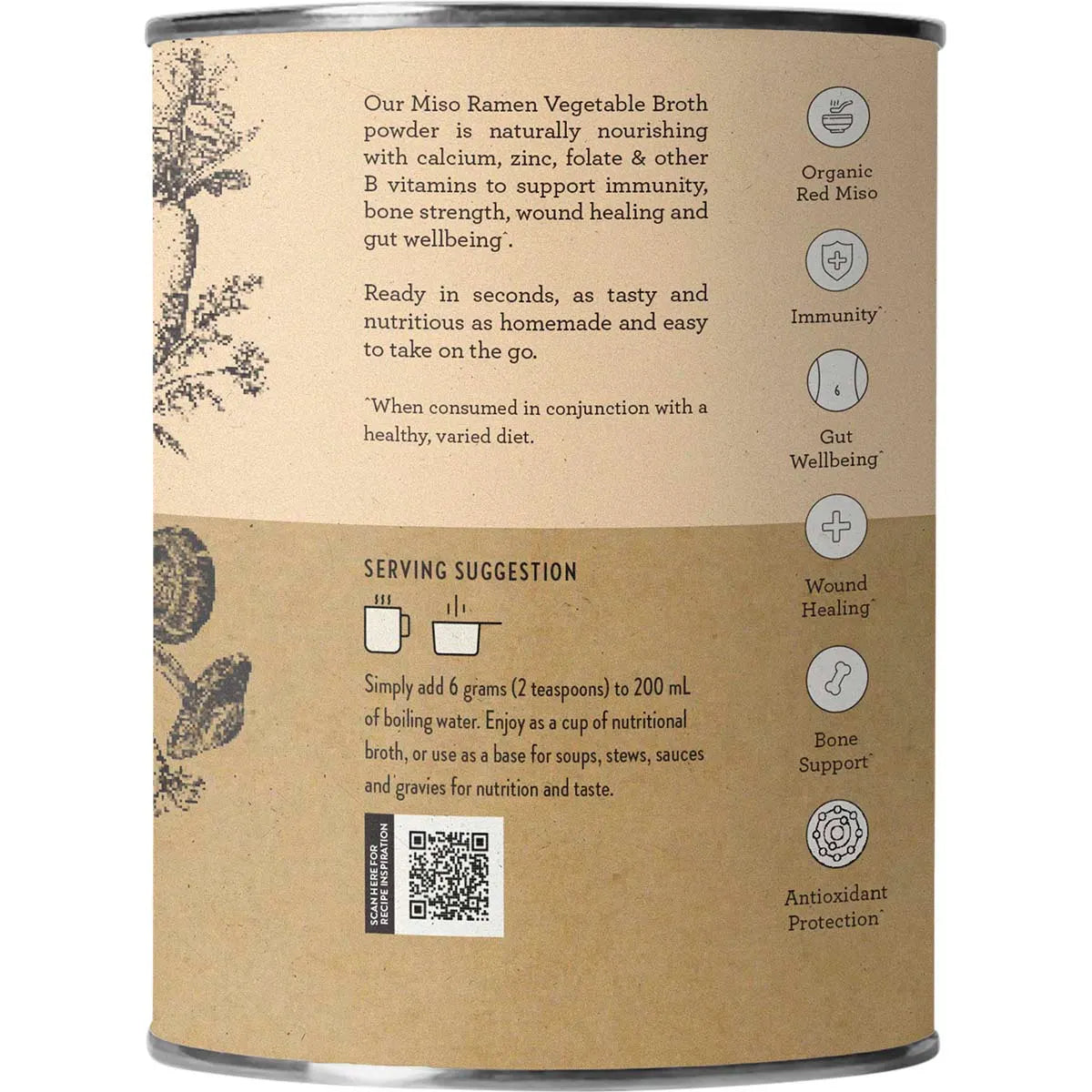 Nutra Organics Broth Vegetable Miso Ramen 125g