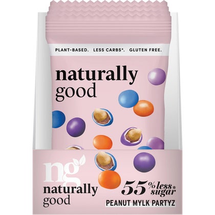 Naturally Good Peanut Mylk Partyz 55% less sugar 10x45g