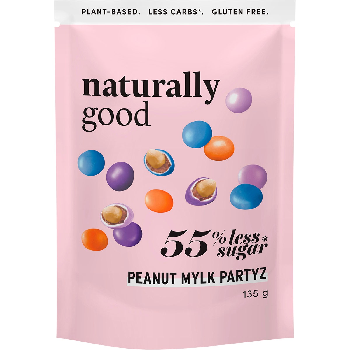 Naturally Good Peanut Mylk Partyz 55% Less Sugar 135g