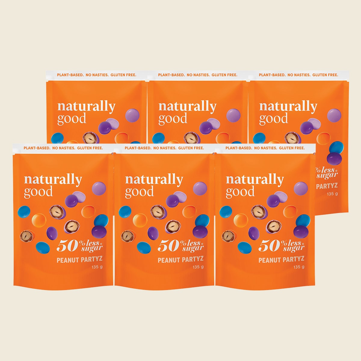 Naturally Good Peanut Mylk Partyz 55% Less Sugar 135g