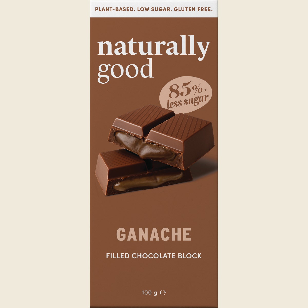 Naturally Good Filled Chocolate Block Ganache 100g
