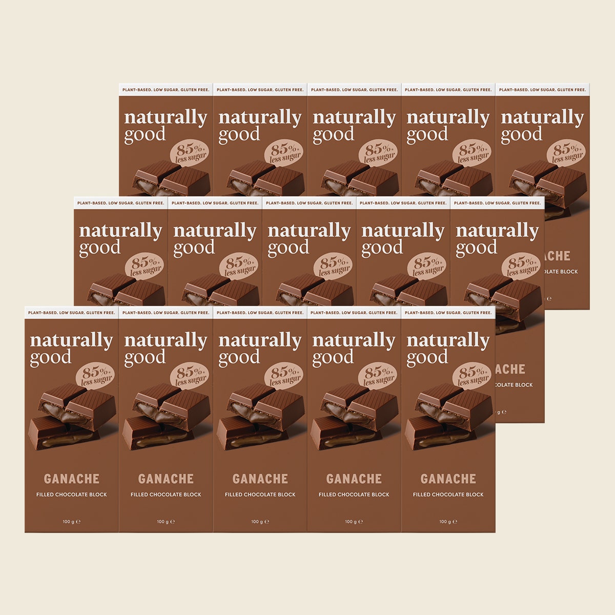 Naturally Good Filled Chocolate Block Ganache 100g