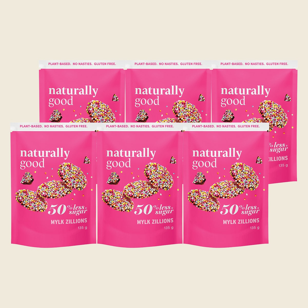 Naturally Good Mylk Zillions 50% Less Sugar 135g