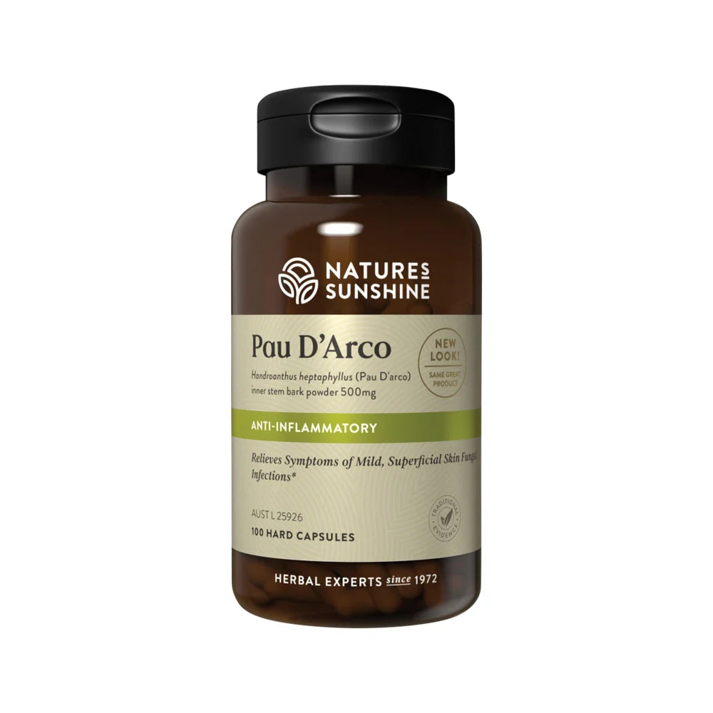Nature's Sunshine Pau D'Arco 500mg 100 Capsules