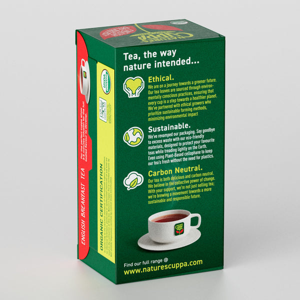 Natures Cuppa Certified Organic English Breakfast 60 Teabags