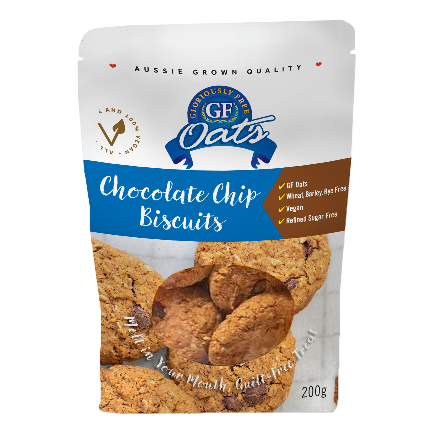 Gloriously Free Biscuits Chocolate Chip 200g