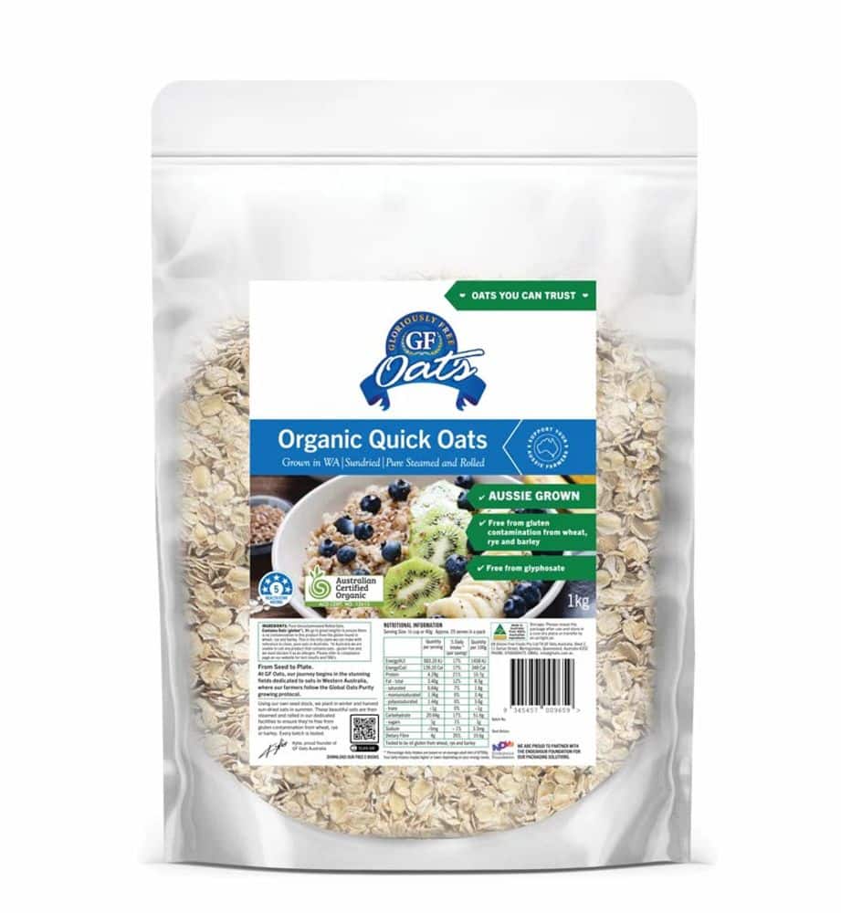 Gloriously Free Organic Quick Oats 1kg