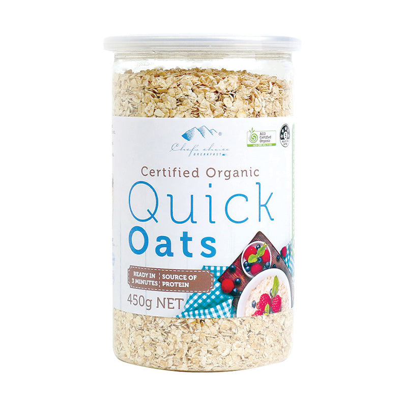 Chef's Choice Organic Quick Oats 450g