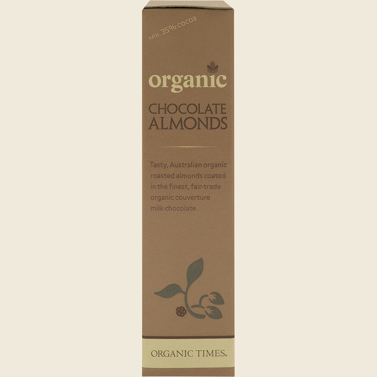 Organic Times Certified Organic Milk Chocolate & Almonds 150g
