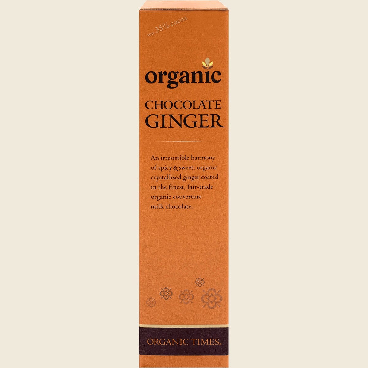 Organic Times Certified Organic Milk Chocolate & Ginger 150g