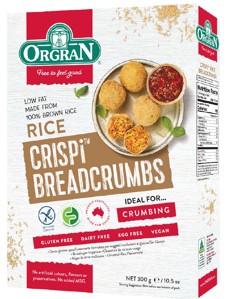 Orgran Gluten Free Breadcrumbs Crispi Rice
