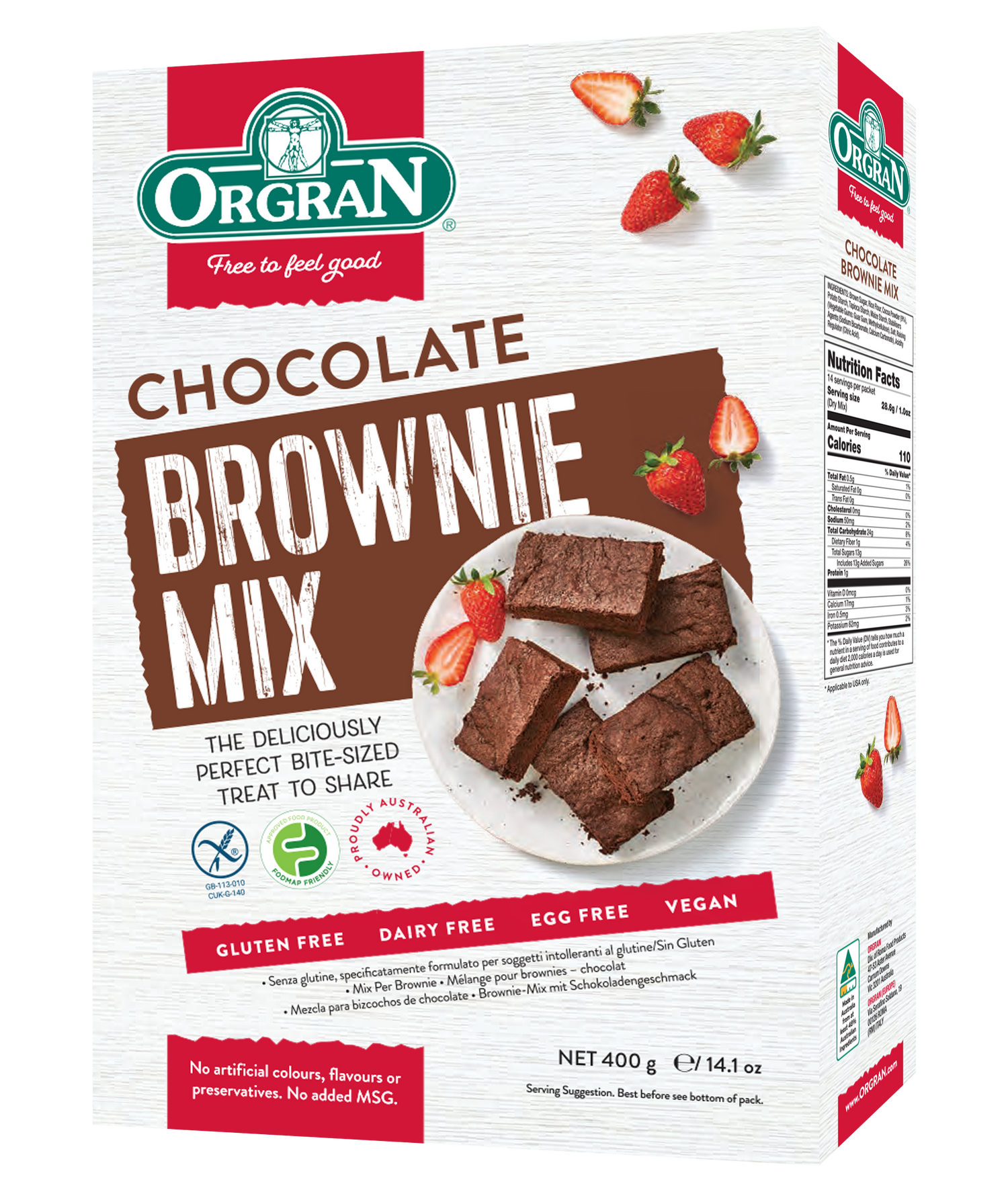 Orgran Gluten Free Chocolate Brownie Mix