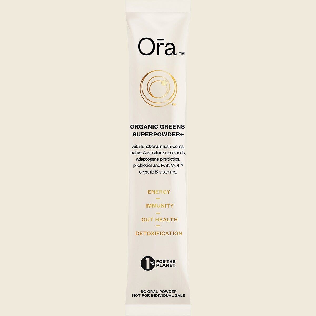 Ora Health Organic Greens Superpowder+ 8g single sachet