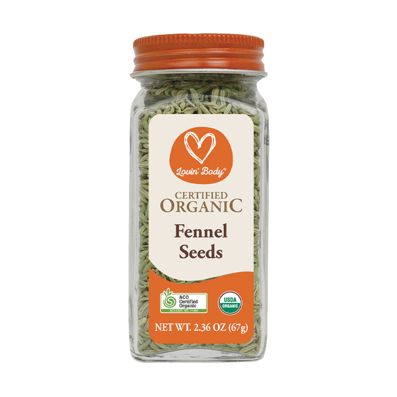 Lovin' Body Certified Organic Fennel Seeds 67g