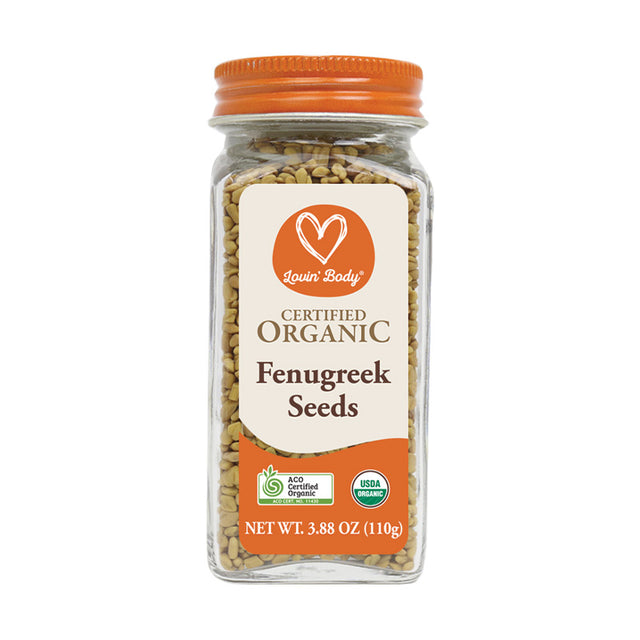 Lovin' Body Certified Organic Fenugreek Seeds 110g