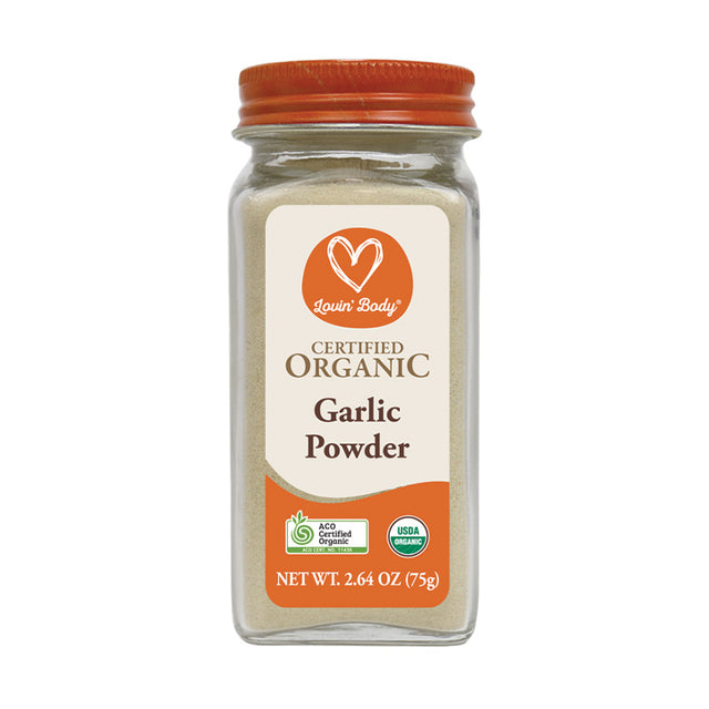 Lovin' Body Certified Organic Garlic Powder 75g