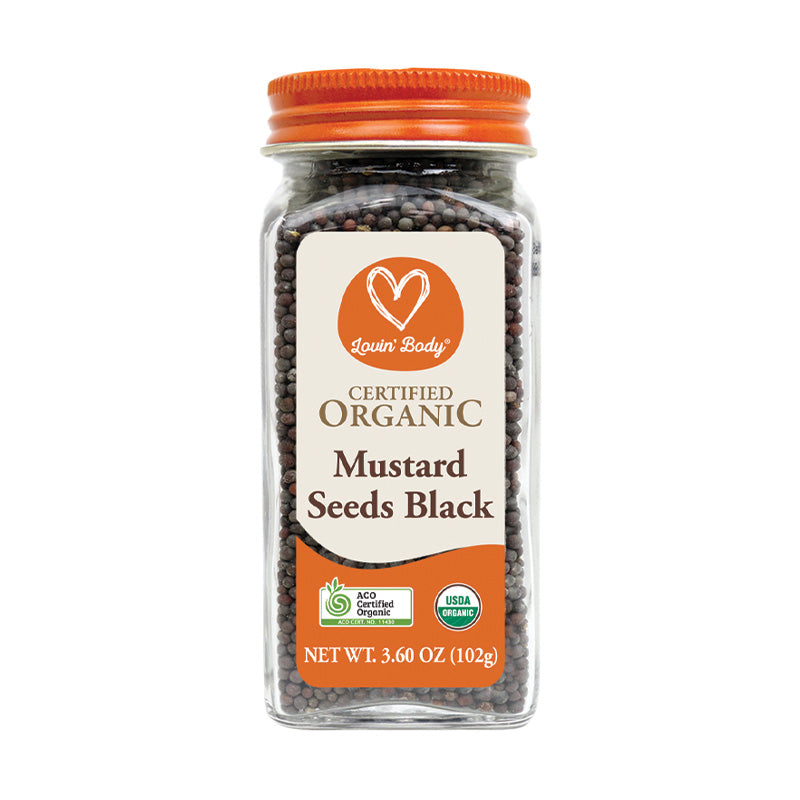Lovin' Body Certified Organic Mustard Seeds Black 102g