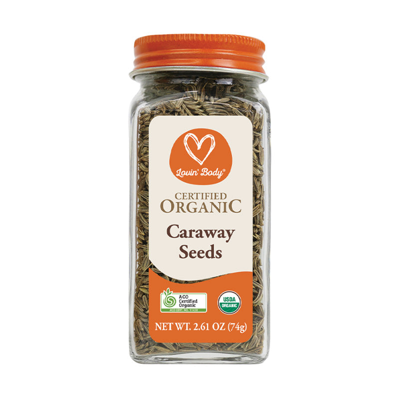 Lovin' Body Certified Organic Caraway Seeds 74g