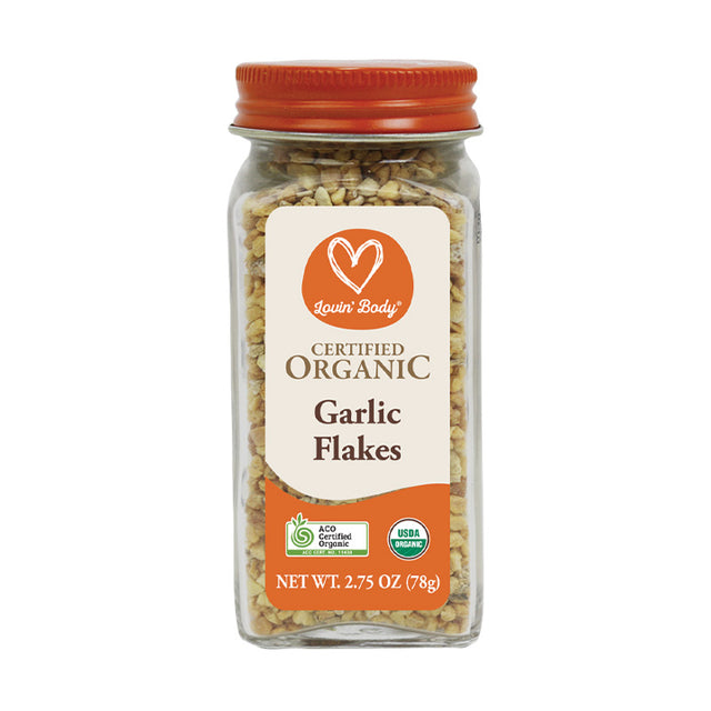 Lovin' Body Certified Organic Garlic Flakes 78g