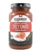 Ozganics Organic Spicy Tomato NAS Pasta Sauce 500g Front