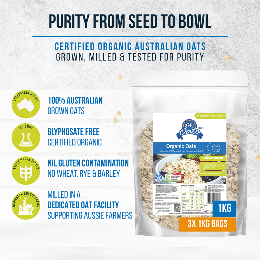 Gloriously Free Certified Organic Oats 500g additional infromation