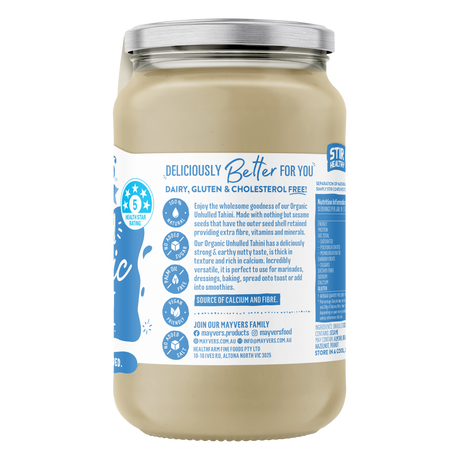 Mayver's Tahini Unhulled Organic 385g x6