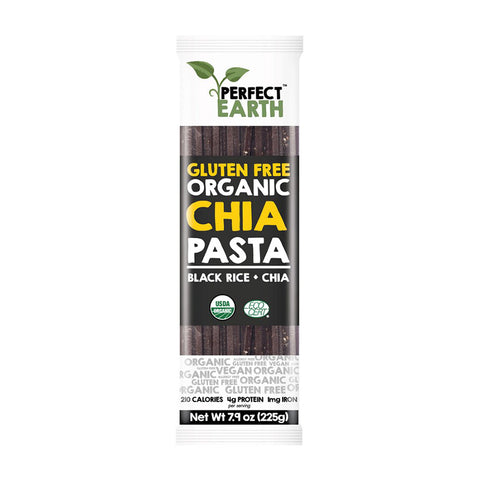 Perfect Earth Organic Rice and Chia Pasta - Black 225g x 6 Packets