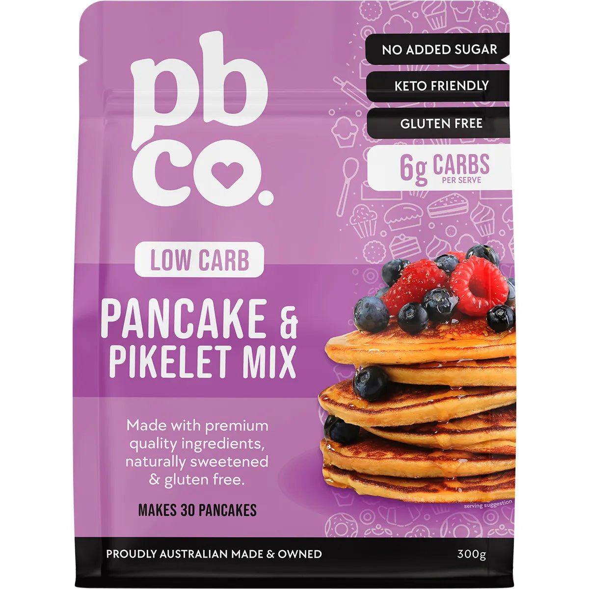 PBCo Pancake & Pikelet Mix Low Carb 300g