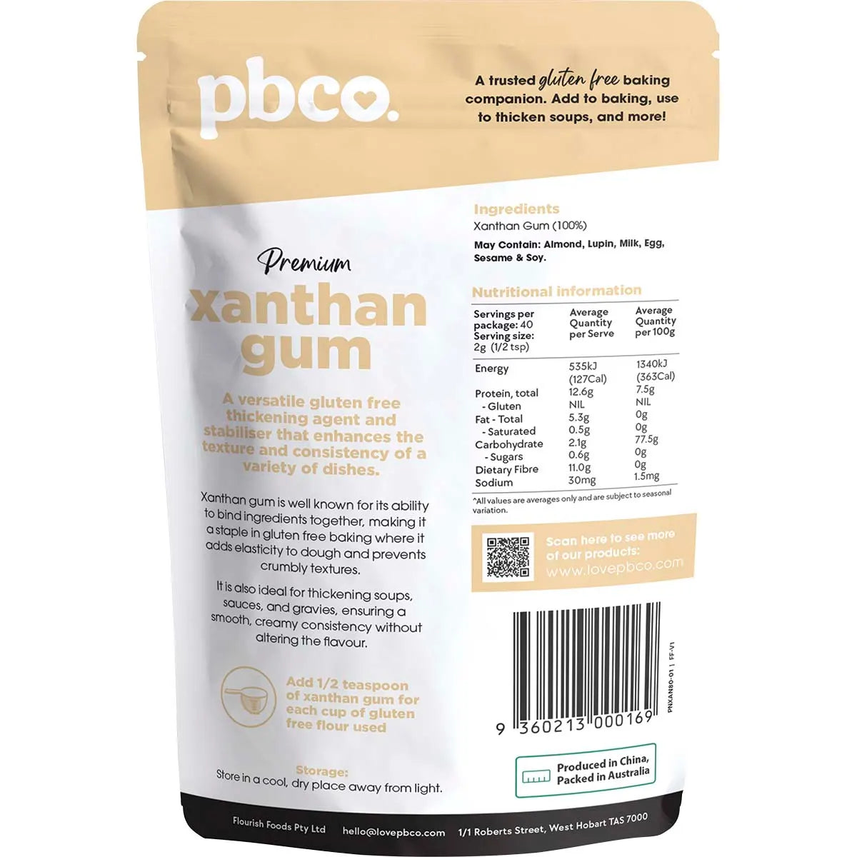 PBco Xanthan Gum Premium 80g