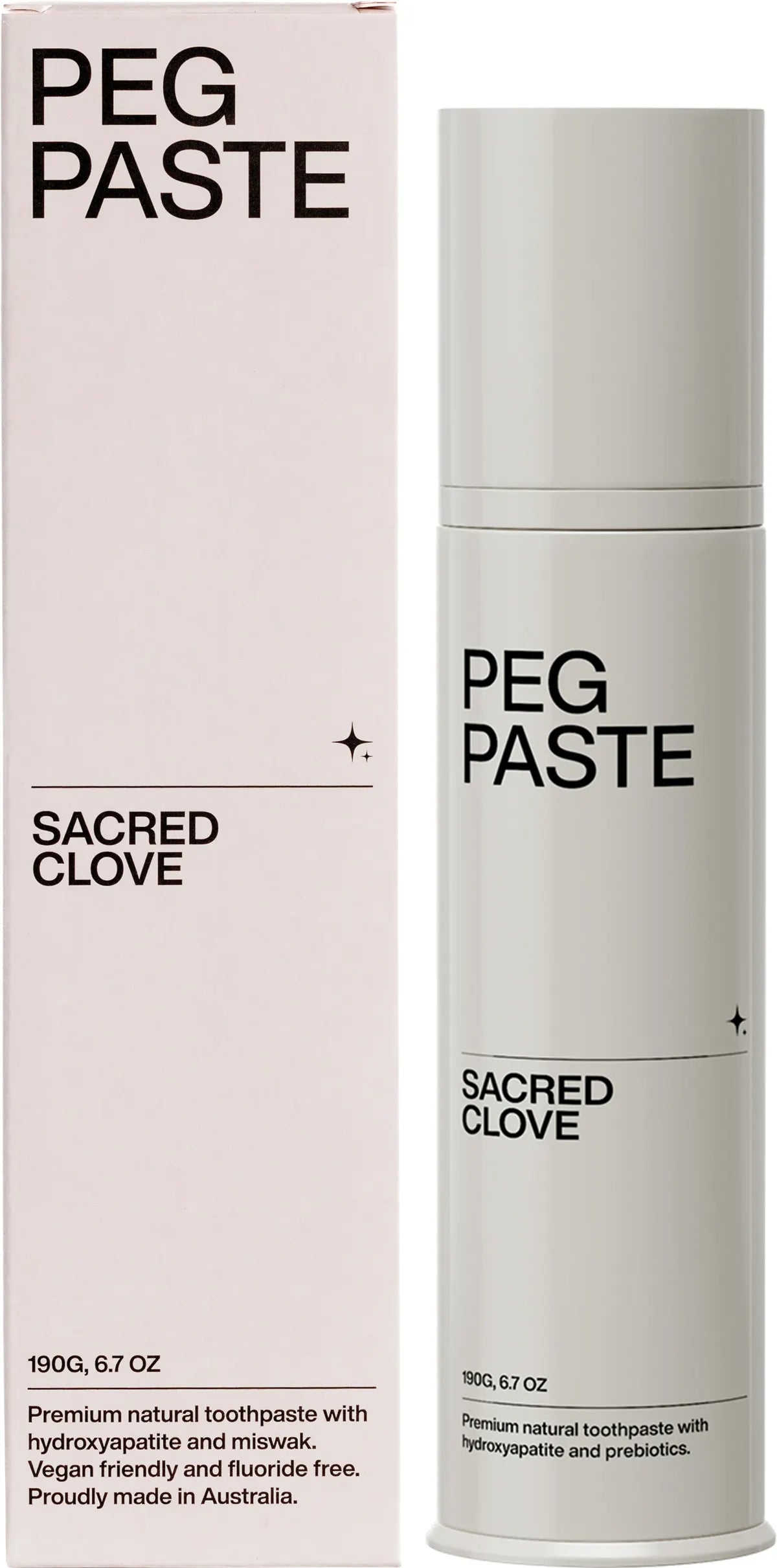 Peg Paste Natural Toothpaste with Hydroxyapatite Sacred Clove 190g