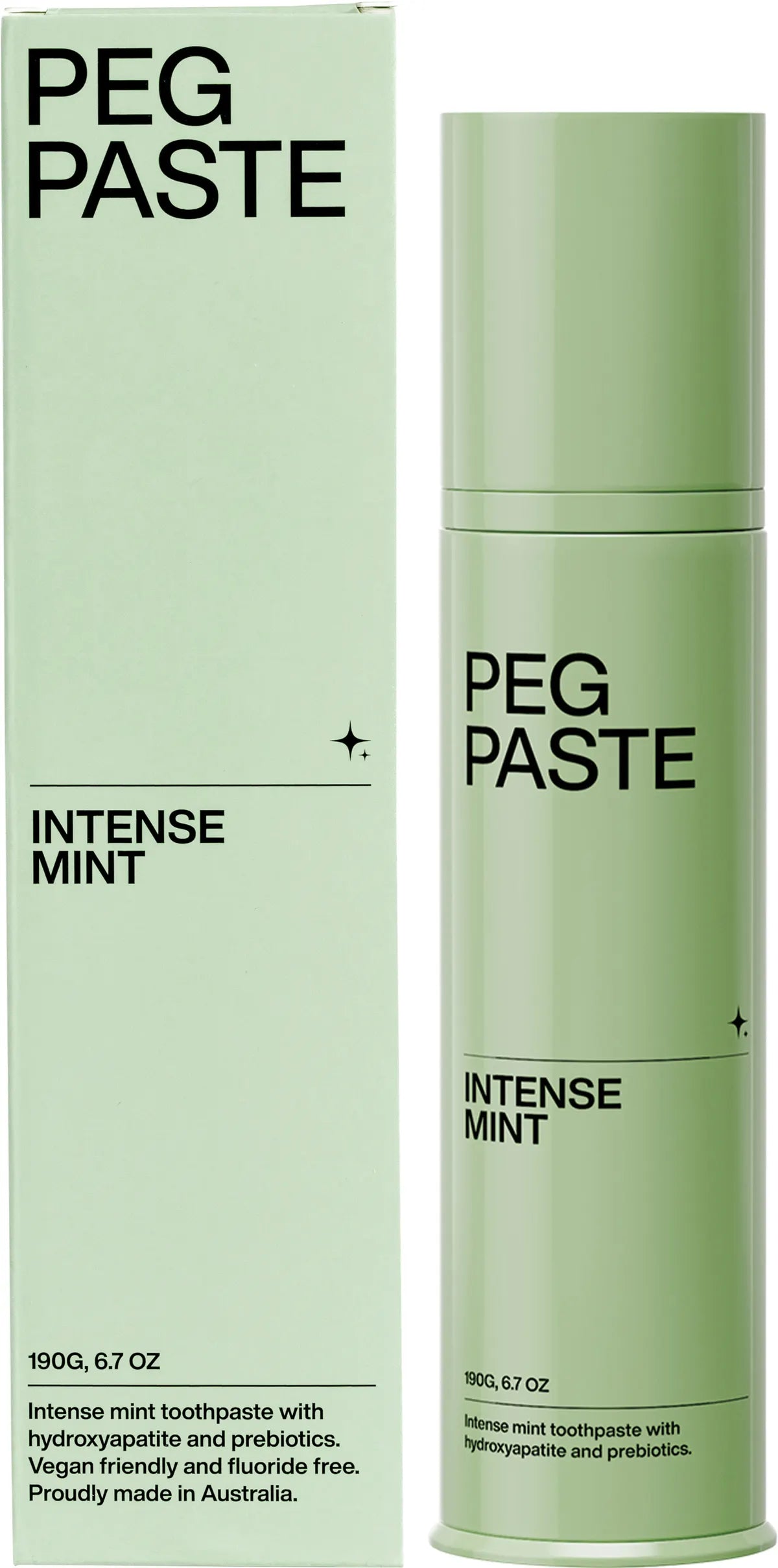 Peg Paste Natural Toothpaste with Hydroxyapatite Intense Mint 190g