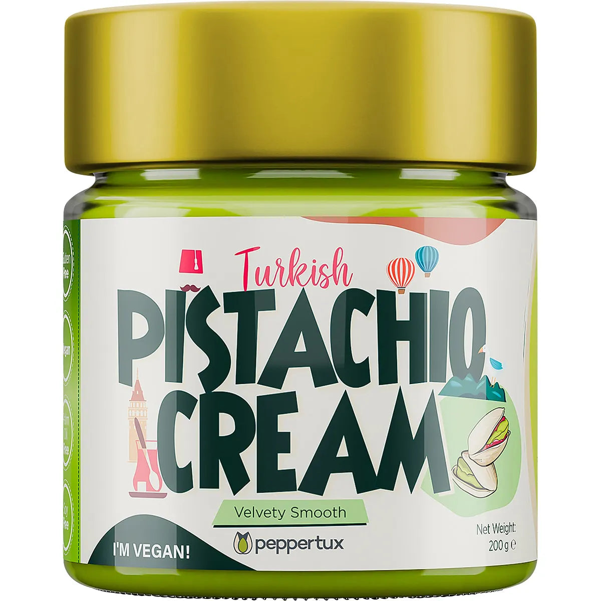 Peppertux Turkish Pistachio Cream 200g