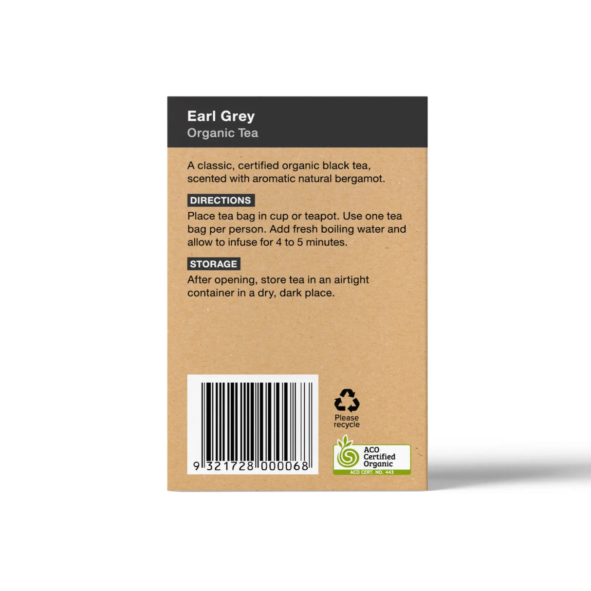 Planet Organic Earl Grey Tea x 25 Tea Bags Left