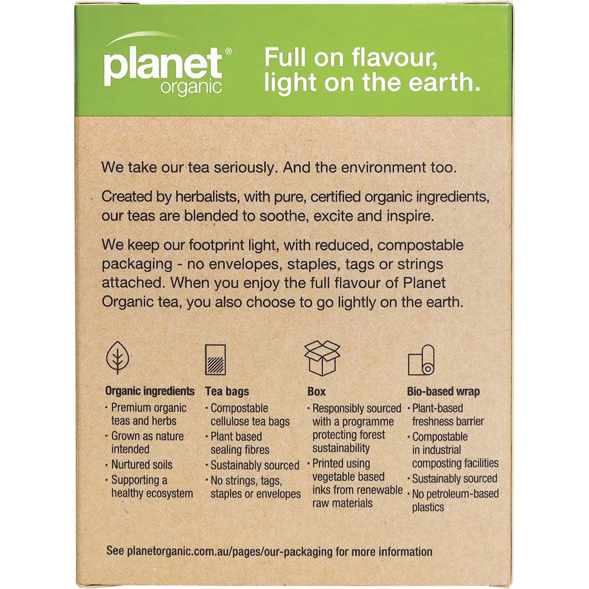 Planet Organic Organic Morning Wellness Herbal Tea x 25 Tea Bags