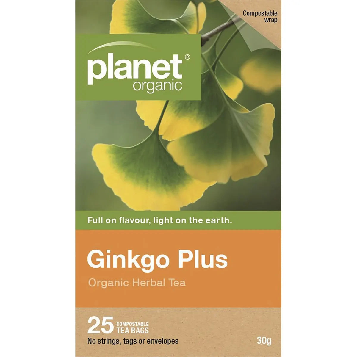 Planet Organic Ginkgo Plus Herbal Tea x 25 Tea Bags
